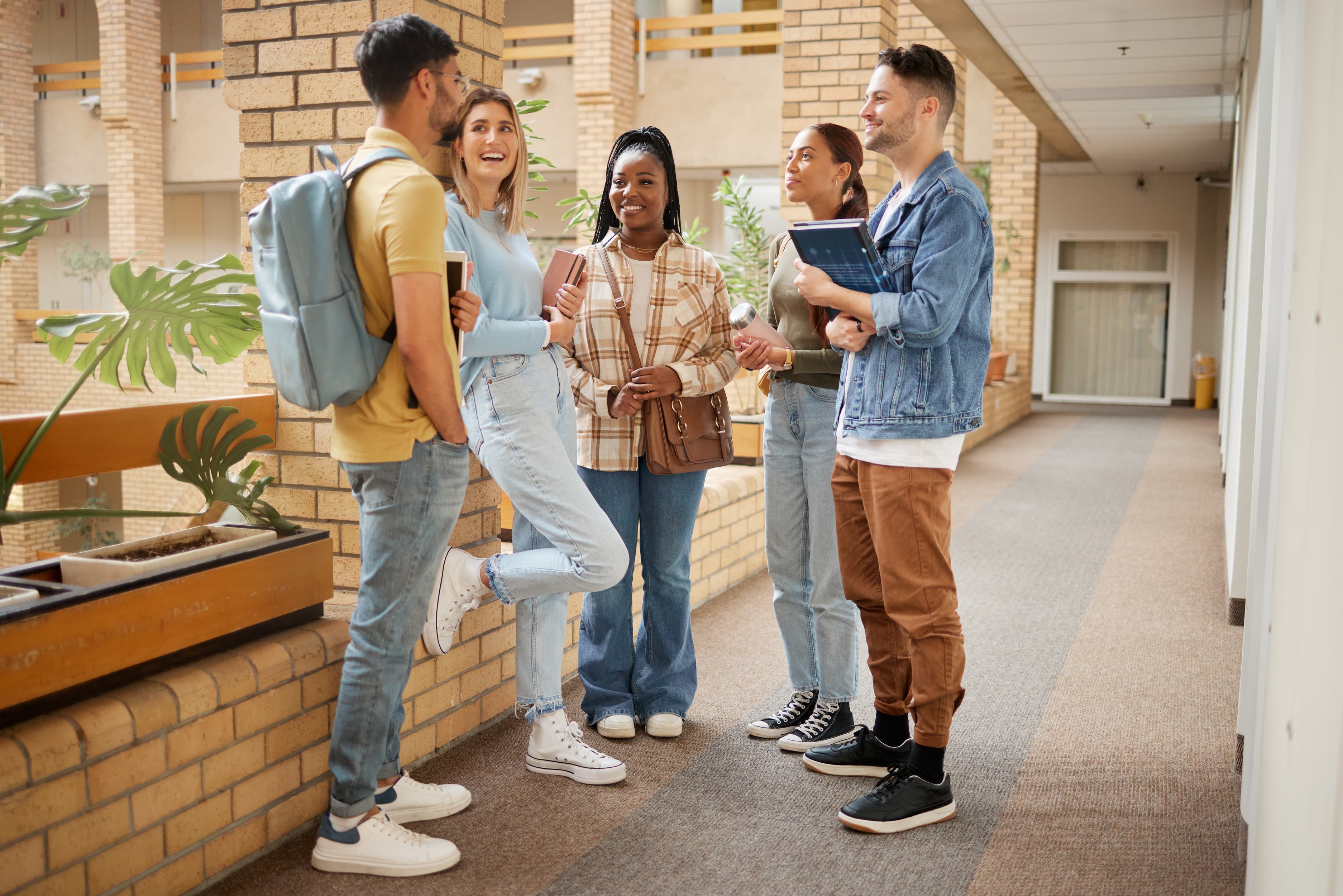 Students chatting
